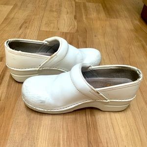 White Dansko Clogs Size 37